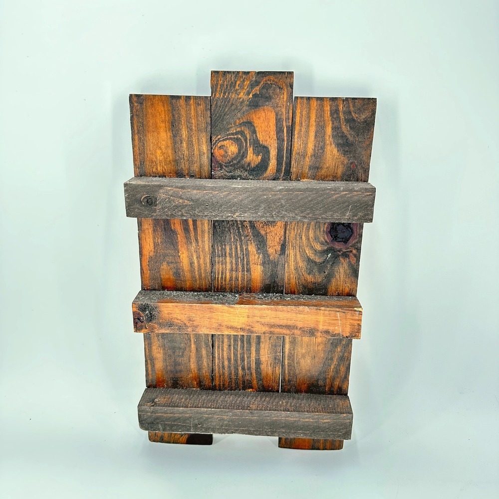 Small Rustic Reclaimed Wood Wall Shelf Farmhouse‎ Decor Cottagecore Display